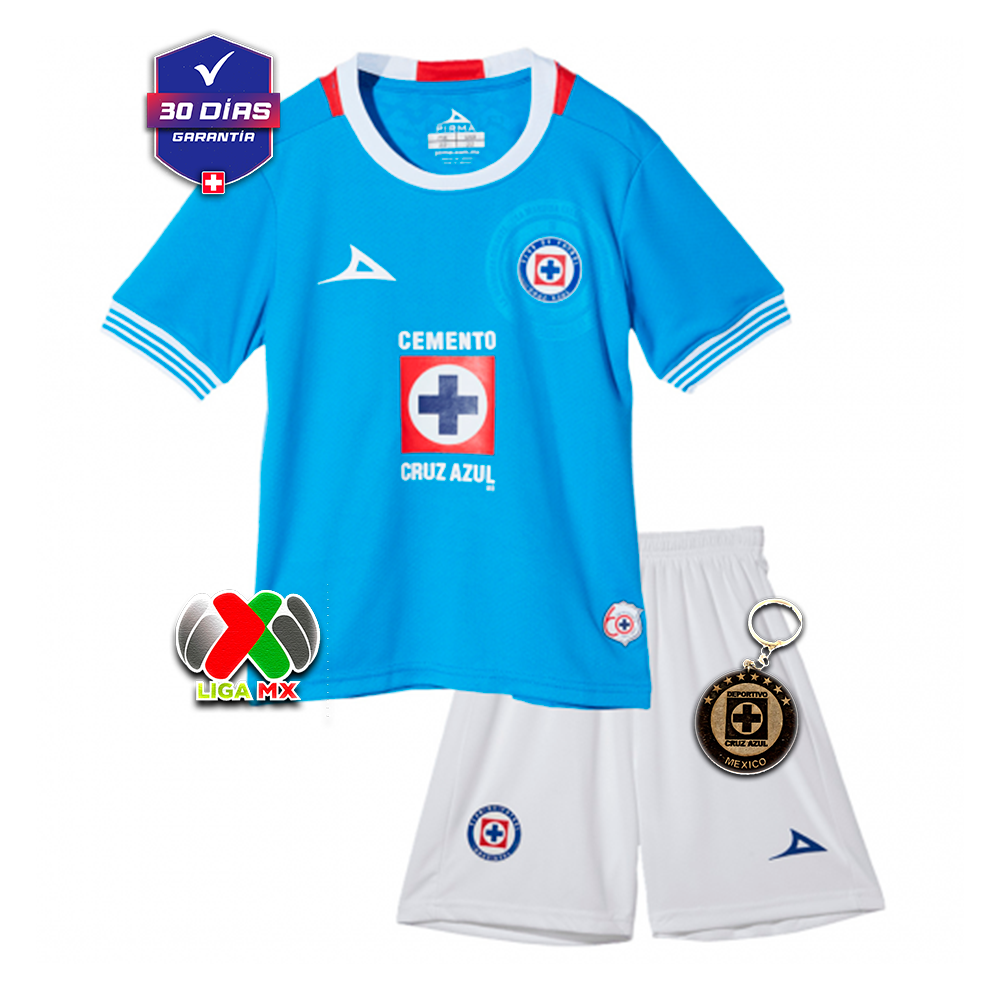 Kids Kit Cruz Azul Titular 2024/2025