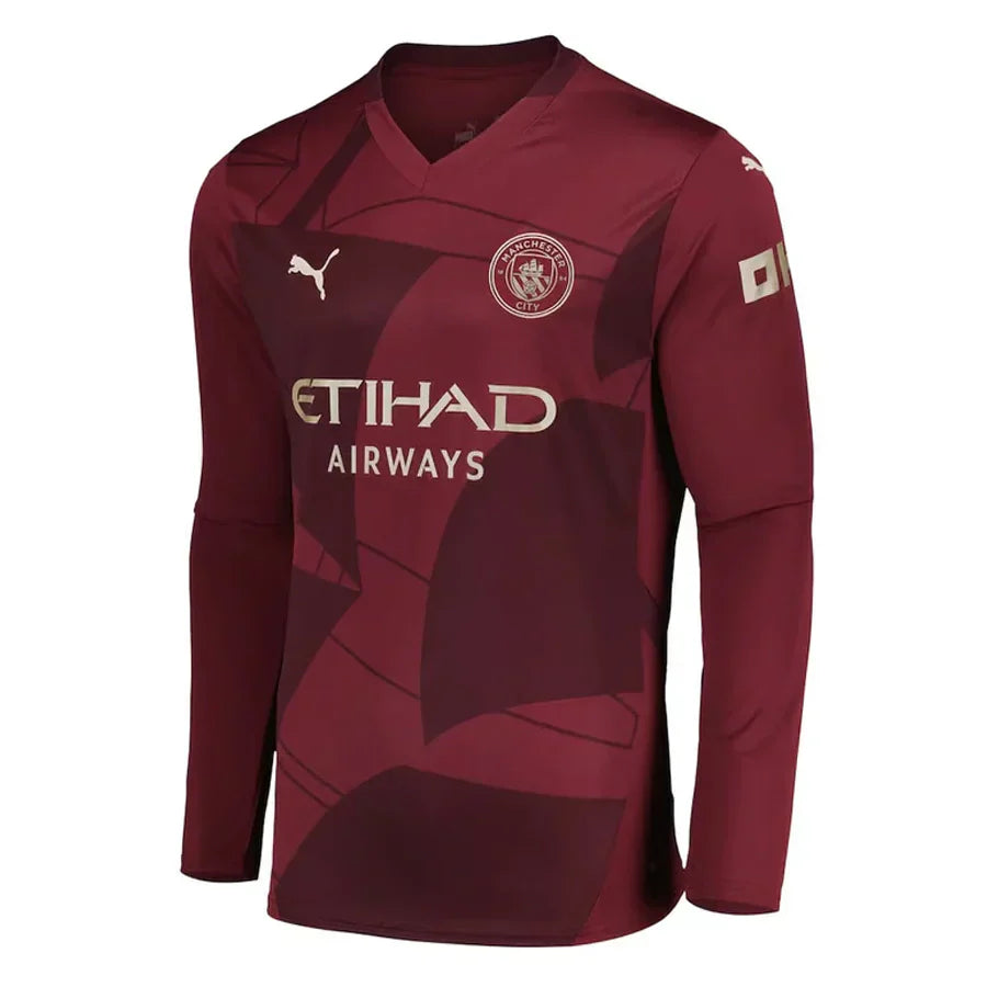 #11 Doku Manchester City Tercera Camiseta 2024/2025 Long Sleeve